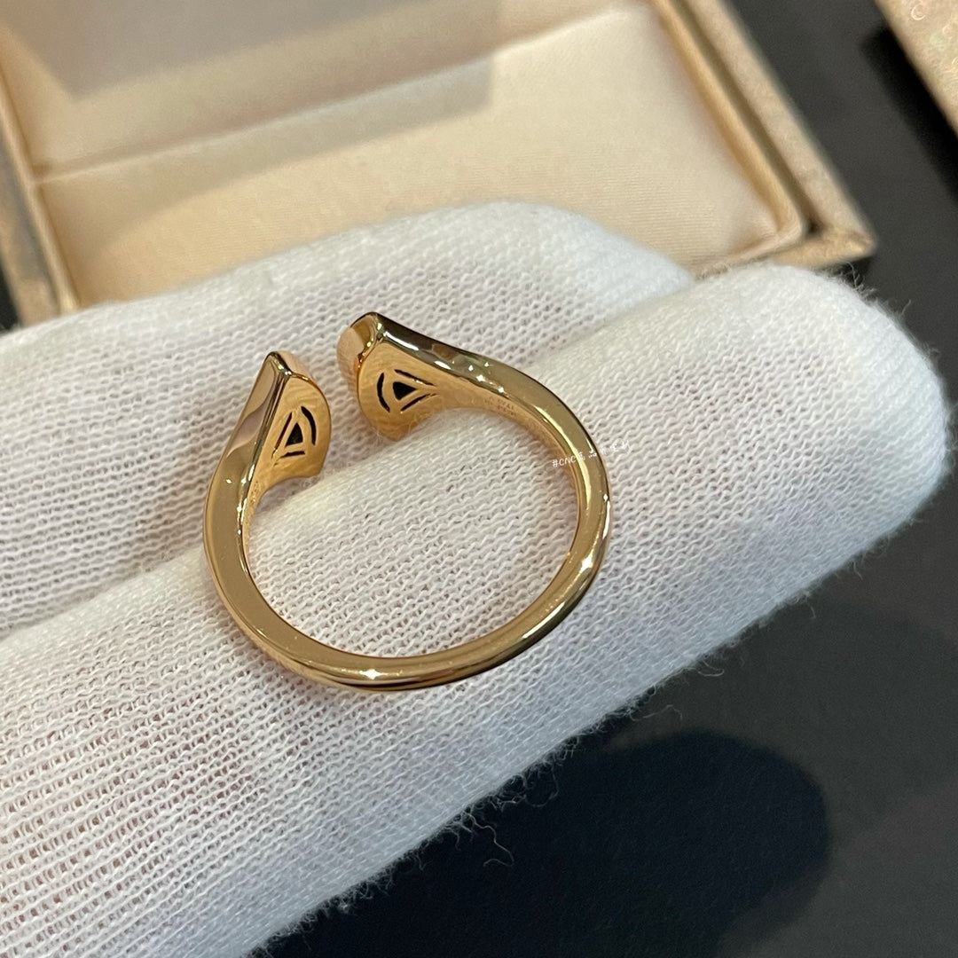 [Angela Jewellery] Offener Ring mit Traummalachit und Diamanten