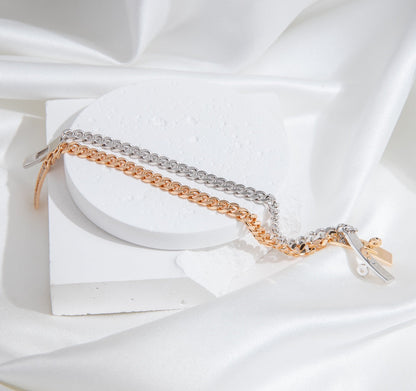 [Angela Schmuck]KELLY CHAIN ​​SILBER DIAMANTARMBAND