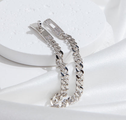 [Angela Schmuck]KELLY CHAIN ​​SILBER DIAMANTARMBAND