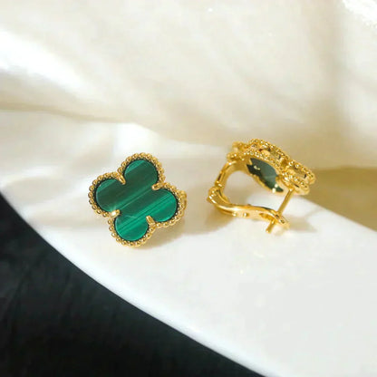 [Angela Schmuck]CLOVER MEDIUM 1 MOTIFS MALACHIT OHRRINGE