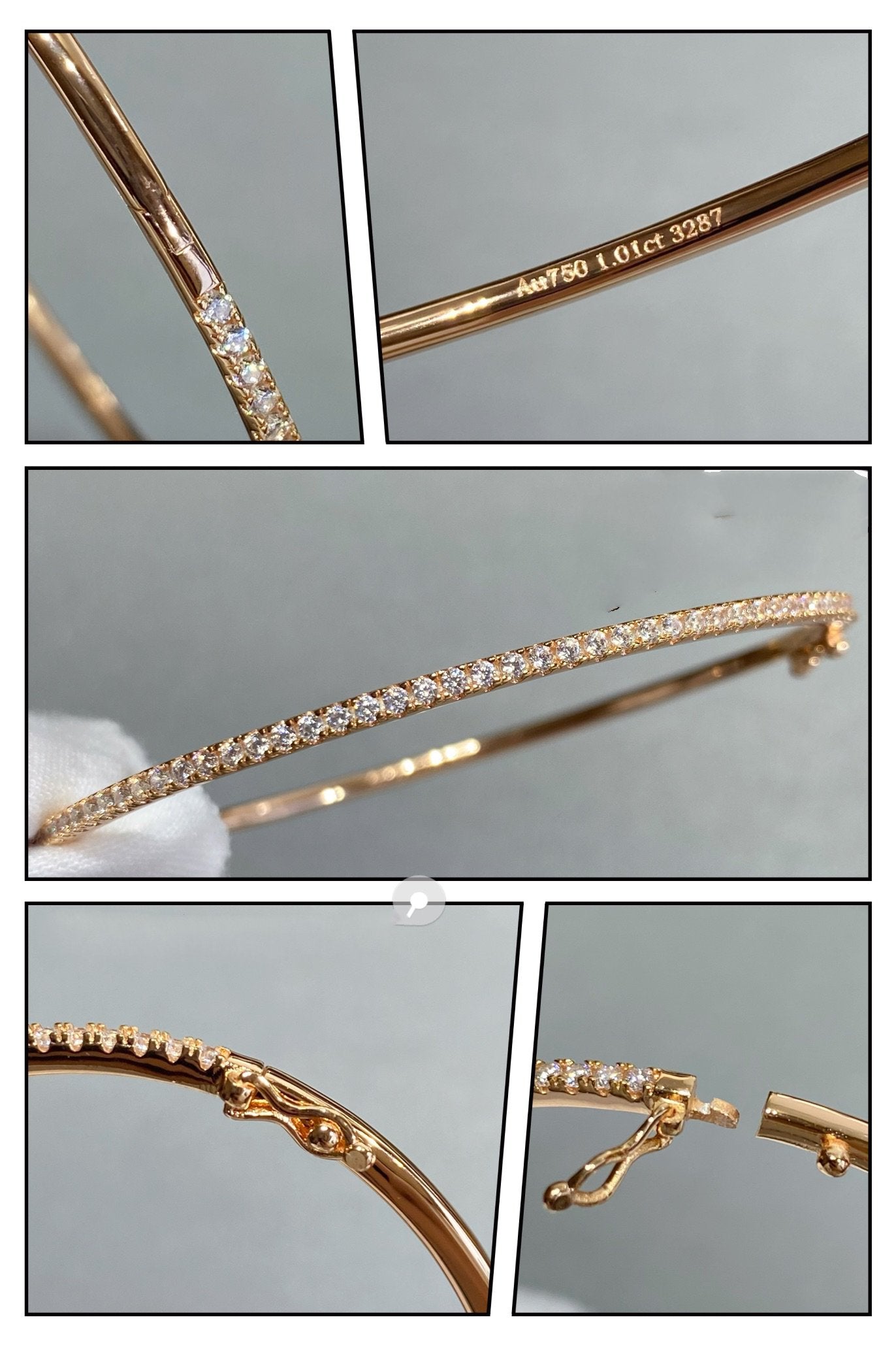 [アンジェラジュエリー]ミニダイヤモンドテニスブレスレット