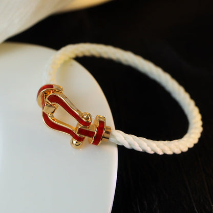 [Angela Schmuck]FORCE 10 WEISSES TEXTIL MIT DIAMANTEN