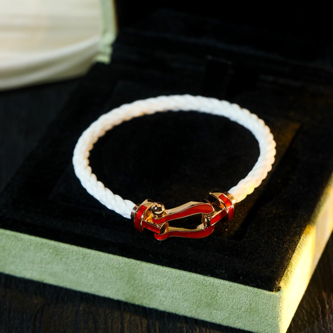 [Angela Schmuck]FORCE 10 WEISSES TEXTIL MIT DIAMANTEN