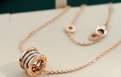 [Angela Jewellery]ZERO 1 PINK GOLD DIAMOND NECKLACE