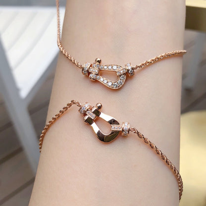 [Angela Schmuck]FORCE 10 Roségold Diamant Halskette