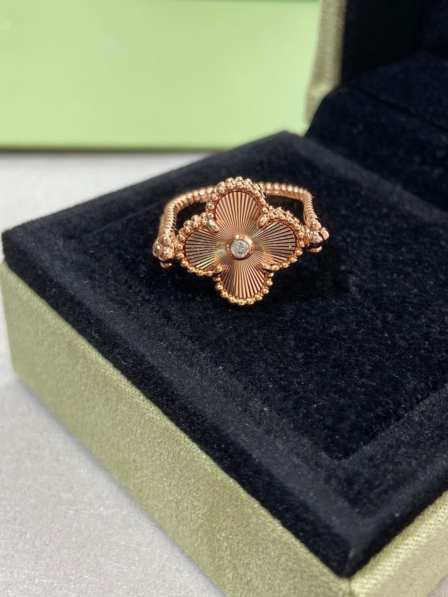 [Angela Schmuck]CLOVER RIVERSIBLE ROSÉGOLDRING 