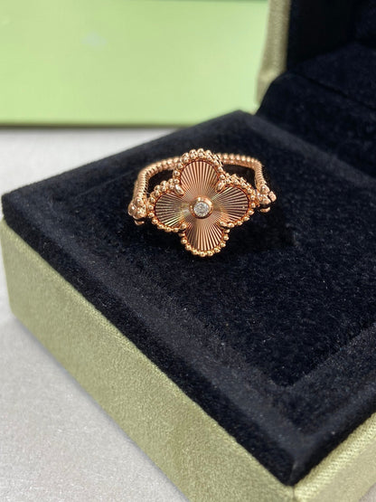 [Angela Schmuck]CLOVER RIVERSIBLE ROSÉGOLDRING 