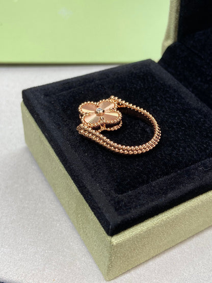 [Angela Schmuck]CLOVER RIVERSIBLE ROSÉGOLDRING 