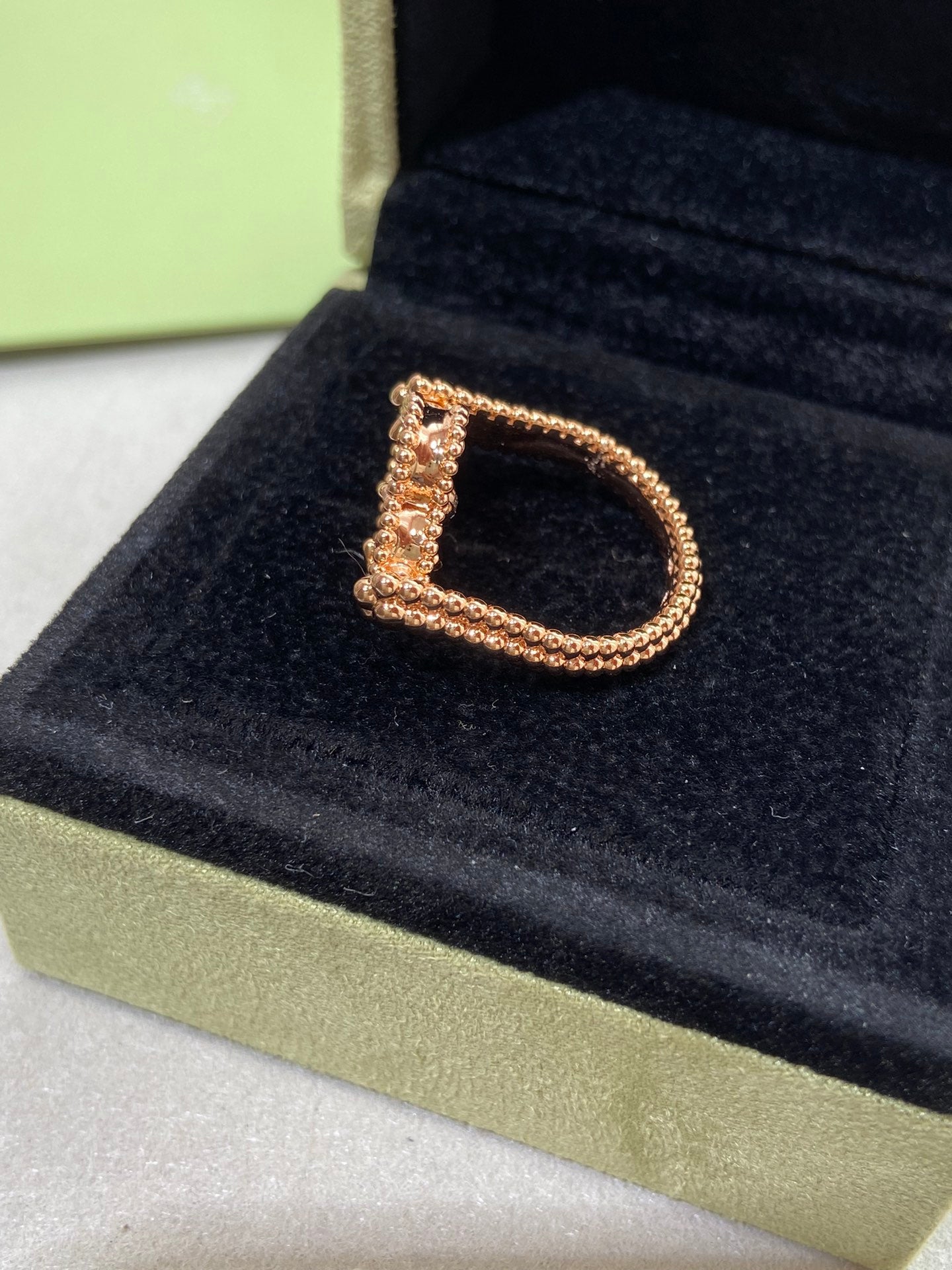 [Angela Schmuck]CLOVER RIVERSIBLE ROSÉGOLDRING 