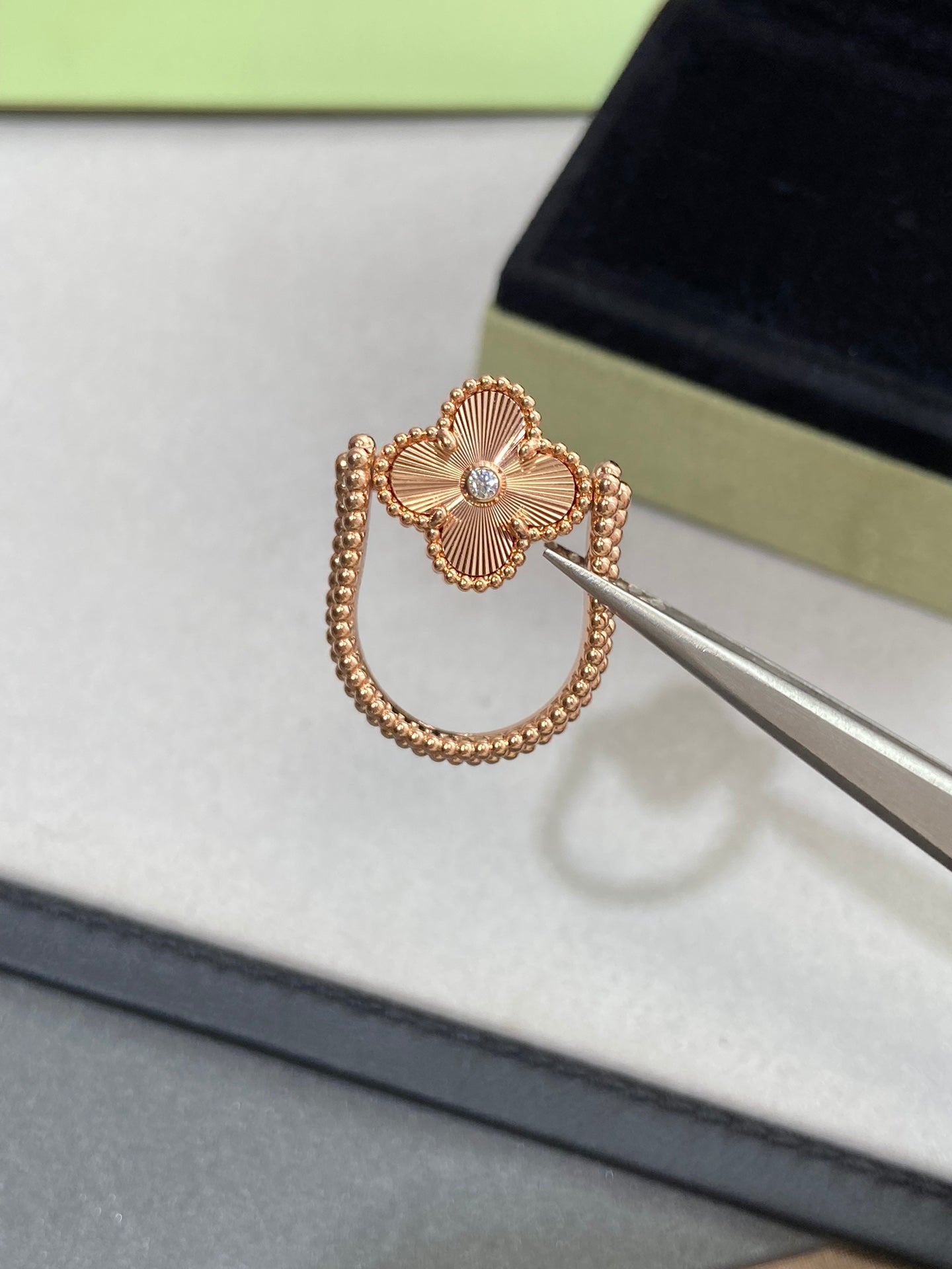 [Angela Schmuck]CLOVER RIVERSIBLE ROSÉGOLDRING 