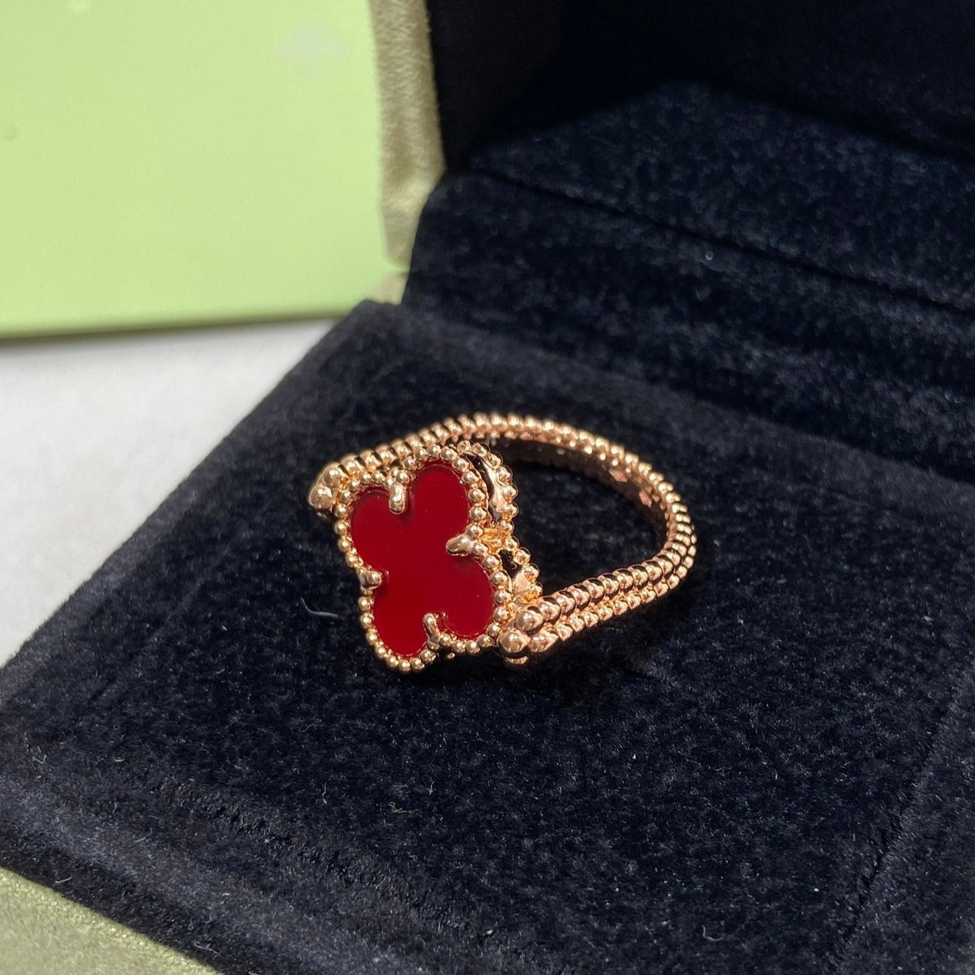 [Angela Schmuck]CLOVER RIVERSIBLE ROSÉGOLDRING 