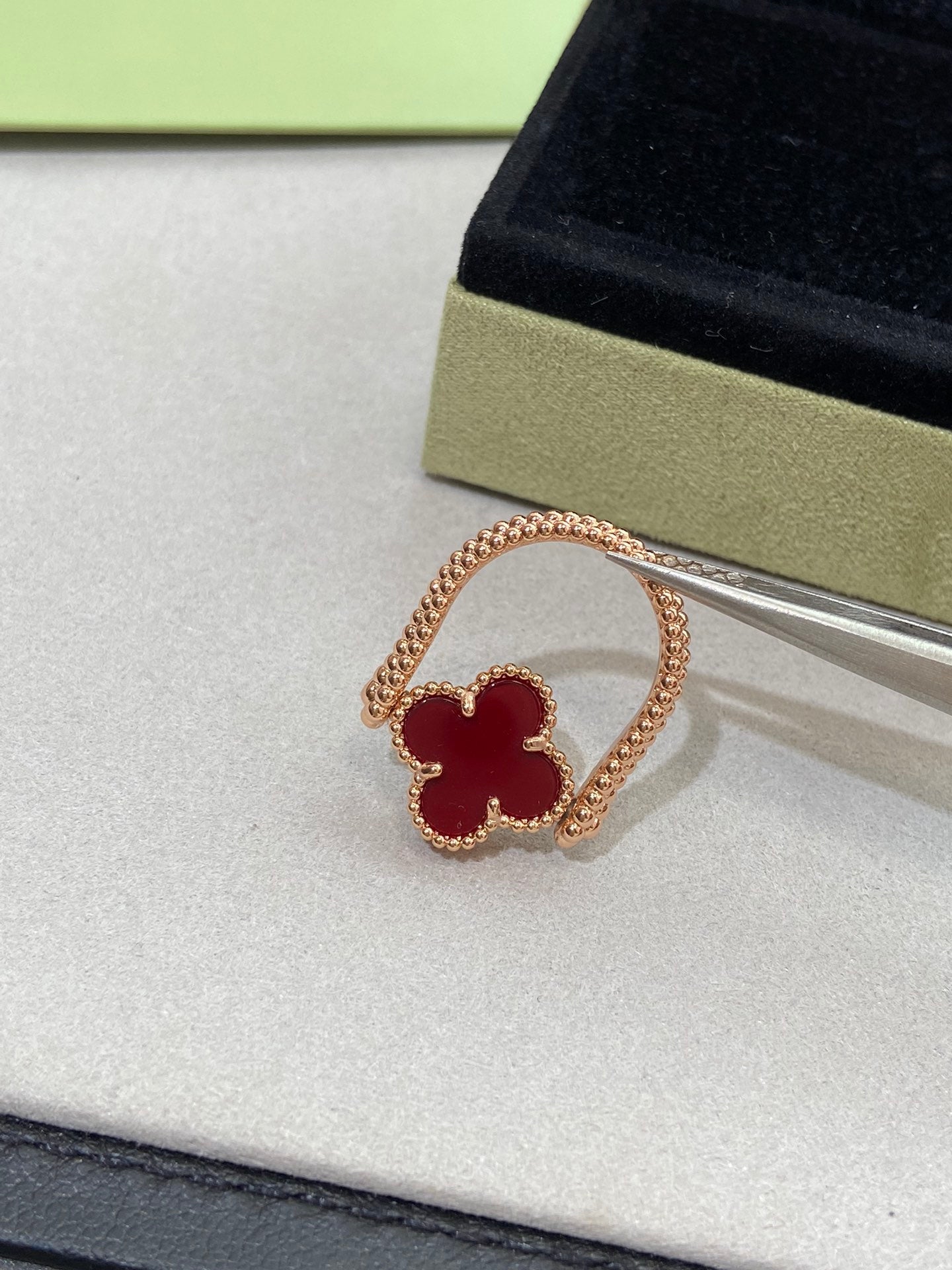 [Angela Schmuck]CLOVER RIVERSIBLE ROSÉGOLDRING 