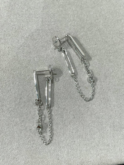 [Angela Schmuck]CHAINE CHAOS DIAMANT-OHRRINGE