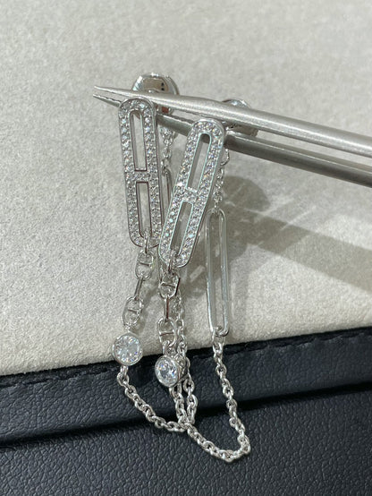 [Angela Schmuck]CHAINE CHAOS DIAMANT-OHRRINGE