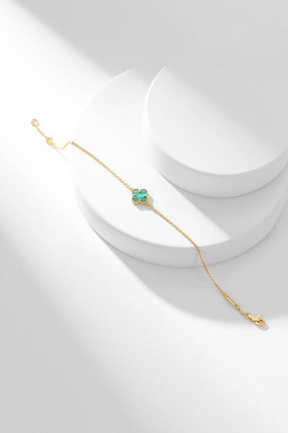 [Angela Schmuck]KLEE-ARMBAND MALACHIT 1 MOTIV