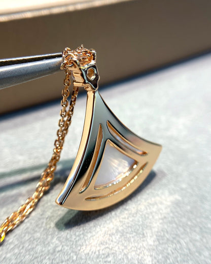 [Angela Schmuck]DREAM MOP DIAMANT PAVED ROSA GOLD HALSKETTE