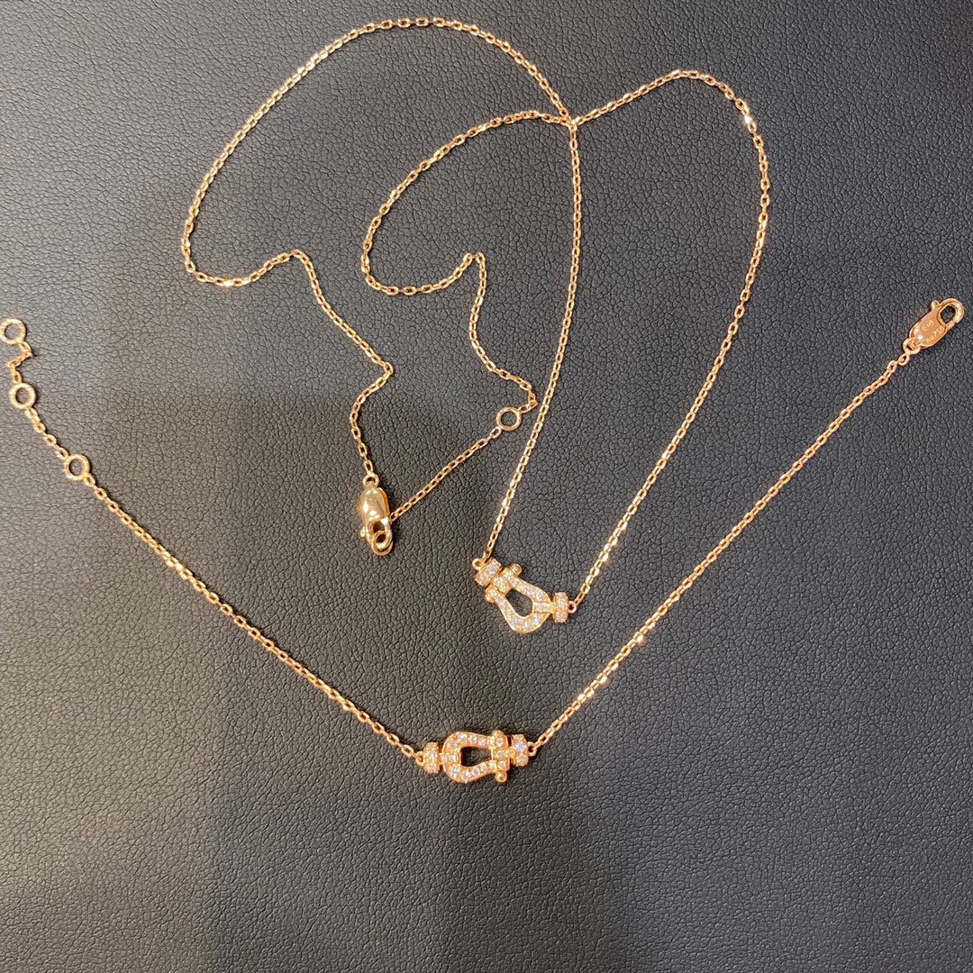 [Angela Jewellery]FORCE 10 DIAMANT ROSGOLD HALSKETTE MINIMODELL