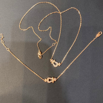 [Angela Jewellery]FORCE 10 DIAMANT ROSGOLD HALSKETTE MINIMODELL