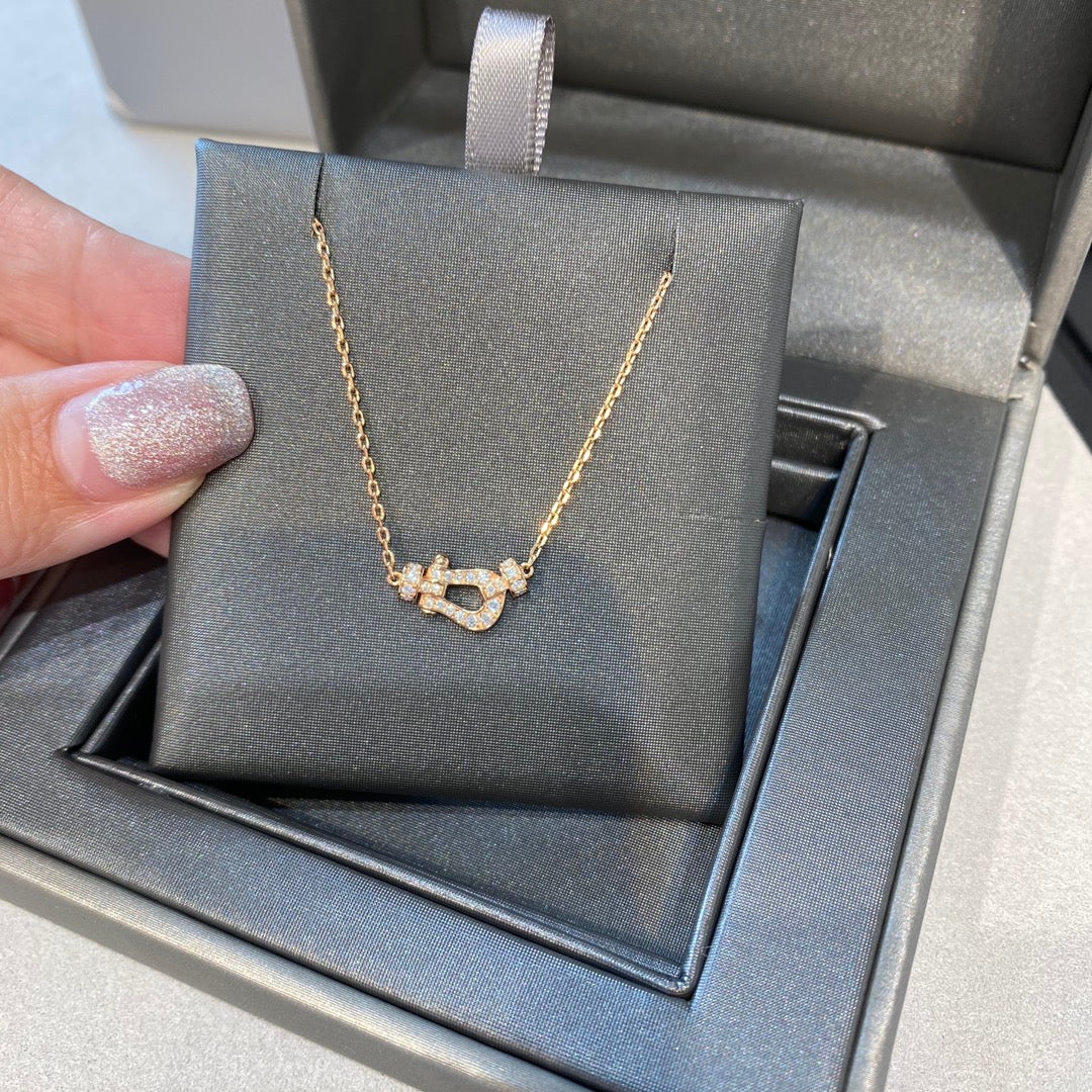 [Angela Jewellery]FORCE 10 DIAMANT ROSGOLD HALSKETTE MINIMODELL