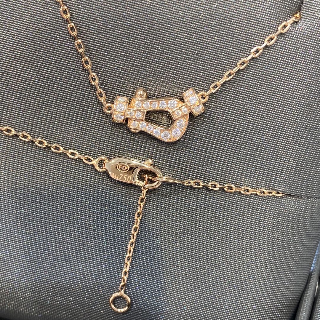 [Angela Jewellery]FORCE 10 DIAMANT ROSGOLD HALSKETTE MINIMODELL