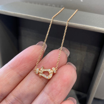 [Angela Jewellery]FORCE 10 DIAMANT ROSGOLD HALSKETTE MINIMODELL