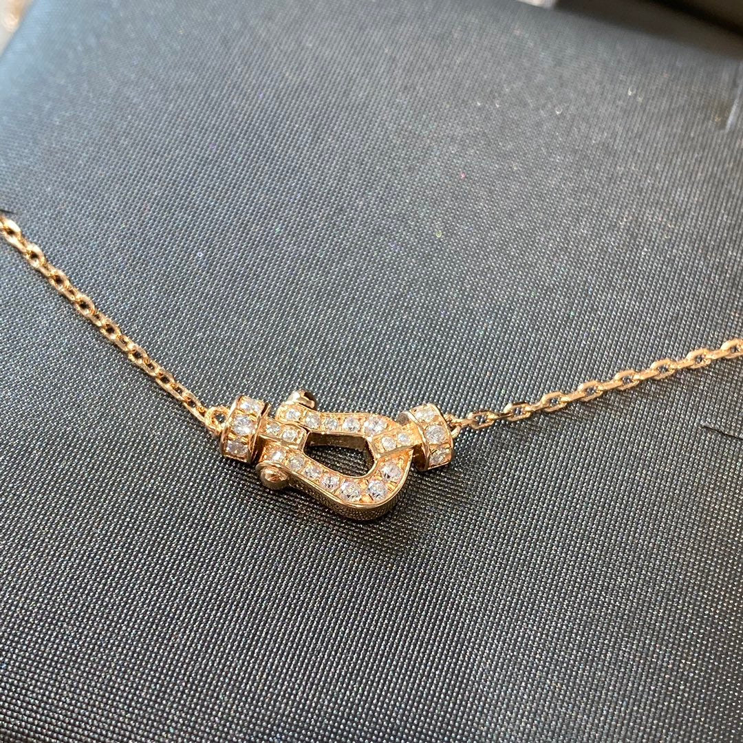 [Angela Jewellery]FORCE 10 DIAMANT ROSGOLD HALSKETTE MINIMODELL