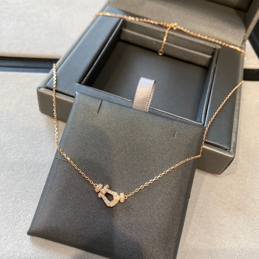 [Angela Jewellery]FORCE 10 DIAMANT ROSGOLD HALSKETTE MINIMODELL