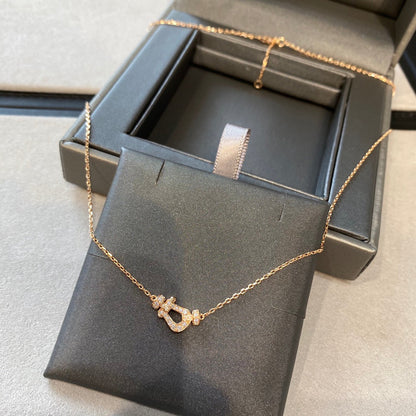 [Angela Jewellery]FORCE 10 DIAMANT ROSGOLD HALSKETTE MINIMODELL