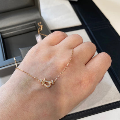 [Angela Jewellery]FORCE 10 DIAMANT ROSGOLD HALSKETTE MINIMODELL