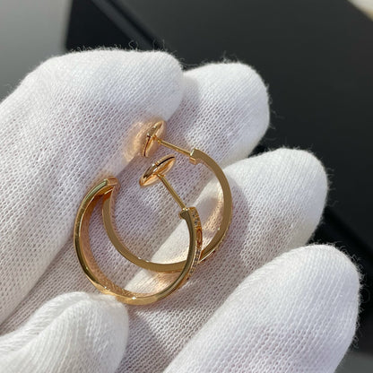 [Angela Schmuck]LOVE DIAMANT ROSGOLD-CREOLEN