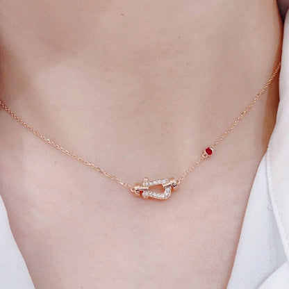[Angela Schmuck]FORCE 10 DIAMANT ROSGOLD HALSKETTE