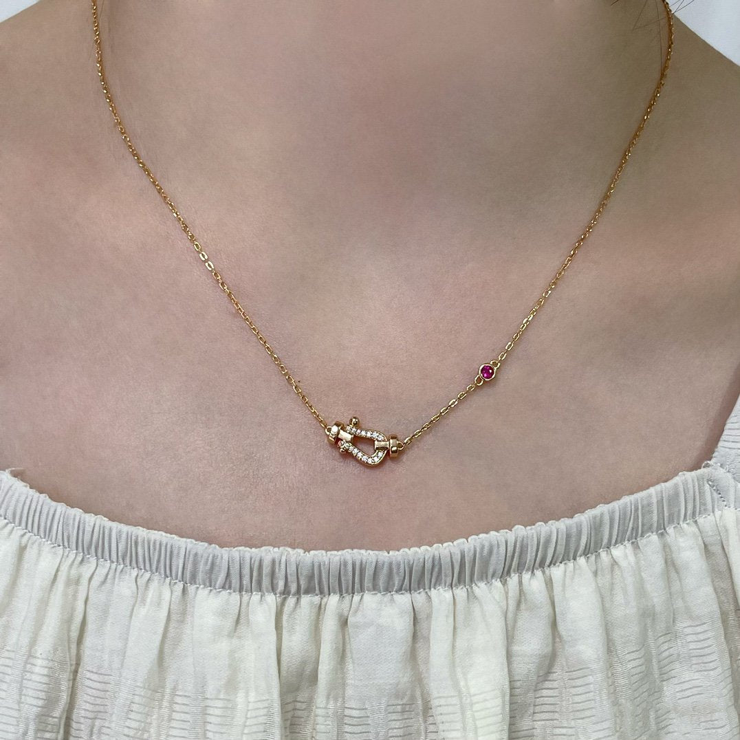 [Angela Schmuck]FORCE 10 DIAMANT ROSGOLD HALSKETTE