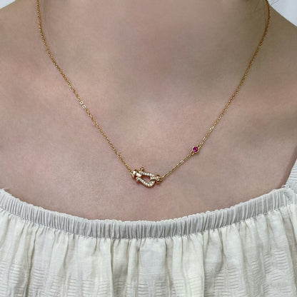 [Angela Schmuck]FORCE 10 DIAMANT ROSGOLD HALSKETTE