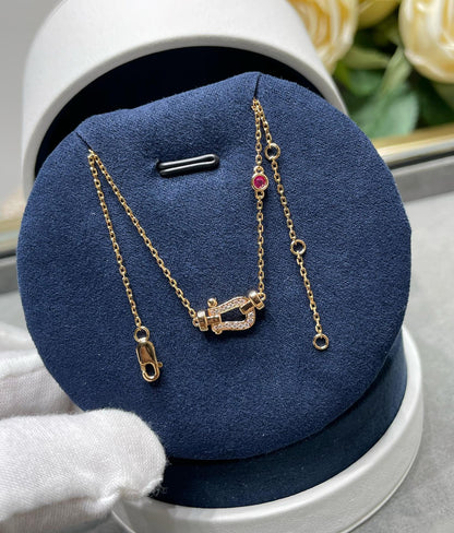 [Angela Schmuck]FORCE 10 DIAMANT ROSGOLD HALSKETTE