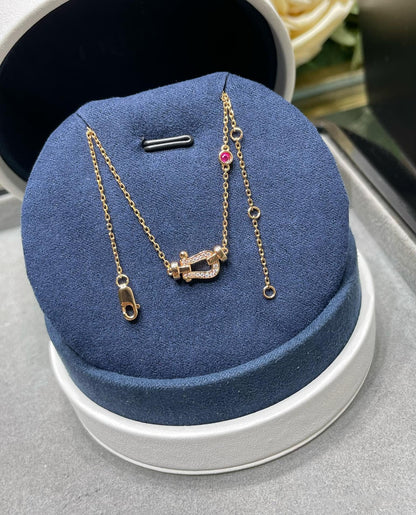 [Angela Schmuck]FORCE 10 DIAMANT ROSGOLD HALSKETTE