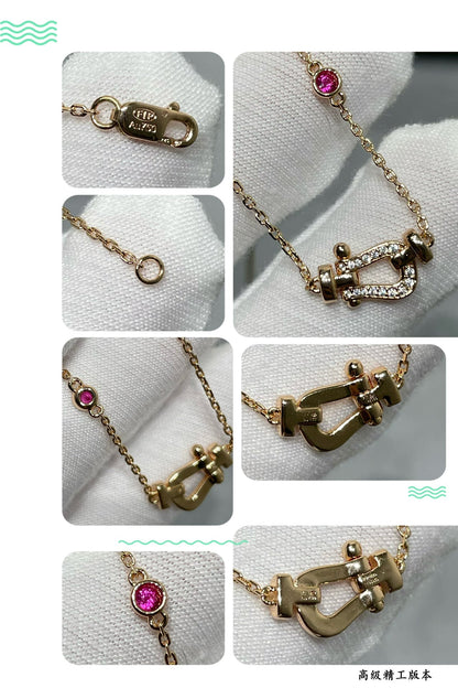 [Angela Schmuck]FORCE 10 DIAMANT ROSGOLD HALSKETTE