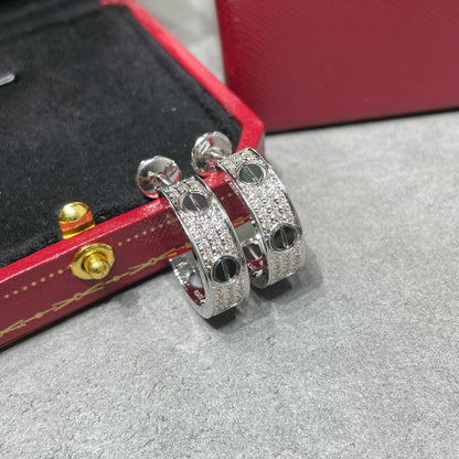 [Angela Jewellery] Liebes-Ohrringe aus Keramik mit Diamanten