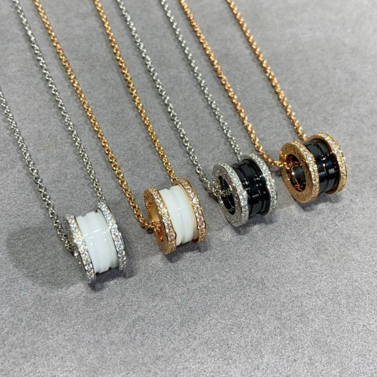 [Angela Jewellery]ZERO 1 DIAMOND CERAMIC NECKLACE