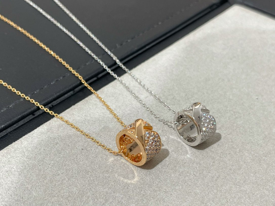 [Angela Schmuck] LIENS EVIDENCE DIAMANT-HALSKETTE