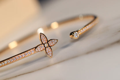 [Angela Jewellery] IDYLLE GOLD OFFENES ARMBAND MIT DIAMANTEN