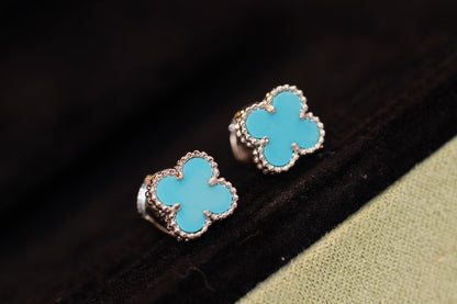 [Angela Schmuck]CLOVER MINI TÜRKIS SILBER OHRSTECKER