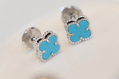 [Angela Schmuck]CLOVER MINI TÜRKIS SILBER OHRSTECKER