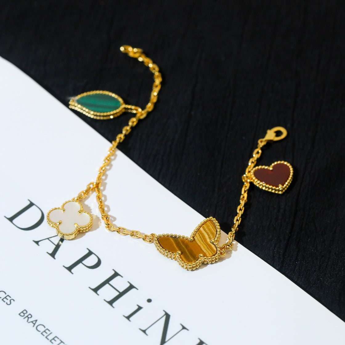 [Angela Schmuck]Glücklicher Frühling 5 Motiv Goldarmband 