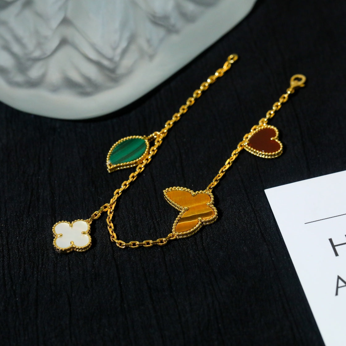 [Angela Schmuck]Glücklicher Frühling 5 Motiv Goldarmband 