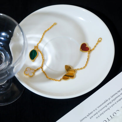 [Angela Schmuck]Glücklicher Frühling 5 Motiv Goldarmband 