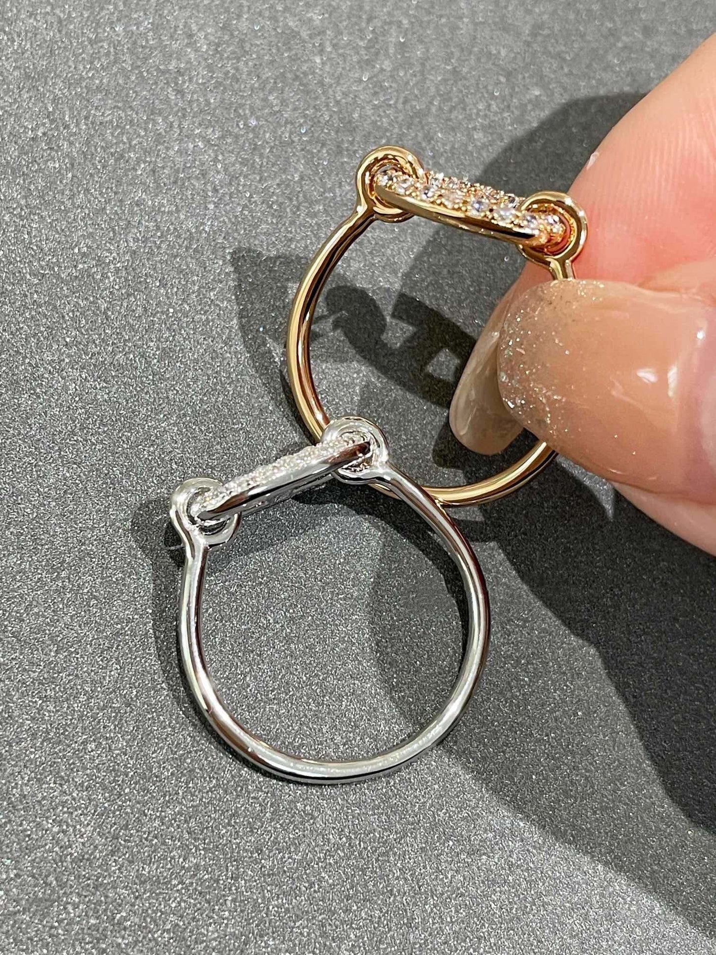 [Angela Jewellery]Runder kleiner Diamantring