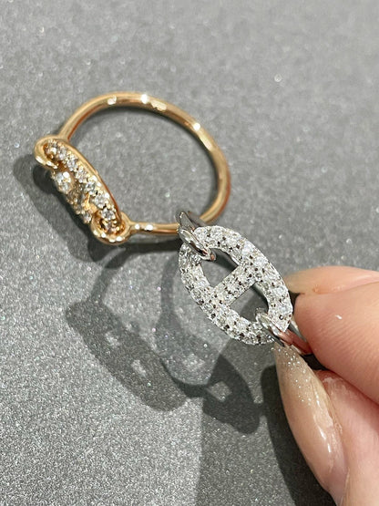 [Angela Jewellery]Runder kleiner Diamantring