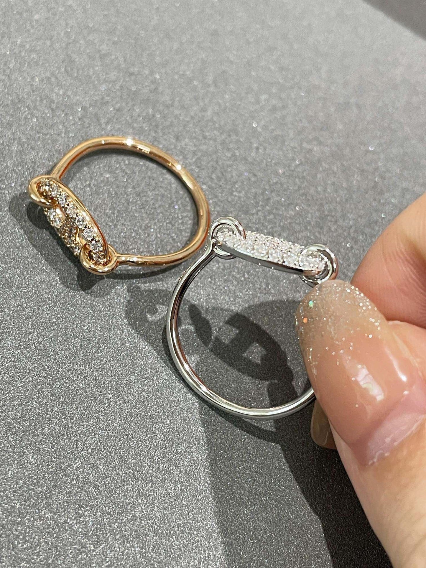 [Angela Jewellery]Runder kleiner Diamantring