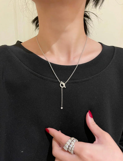 [アンジェラジュエリー]フィネスシルバーダイヤモンドネックレス