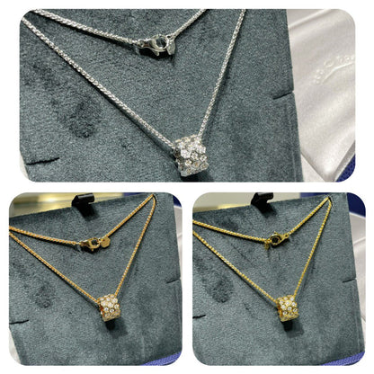 [Angela Schmuck] BEE LOVE 3-REIHIGE HALSKETTE MIT DIAMANTEN 